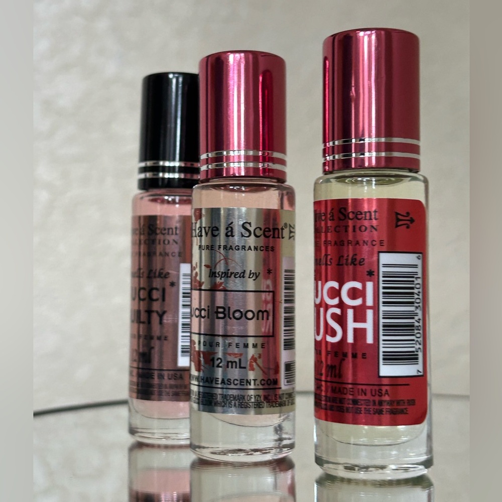 3 Piece Bundle Have a Scent Fragrance Collection Roll-on Bloom Guilty & Rush - Picture 3 of 10